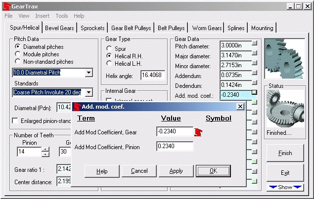 addendum-modification-coefficients